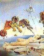 salvadore dali Dream Caused by the Flight of a Bee Around a Pomegranate a Second Before Awakening oil painting reproduction